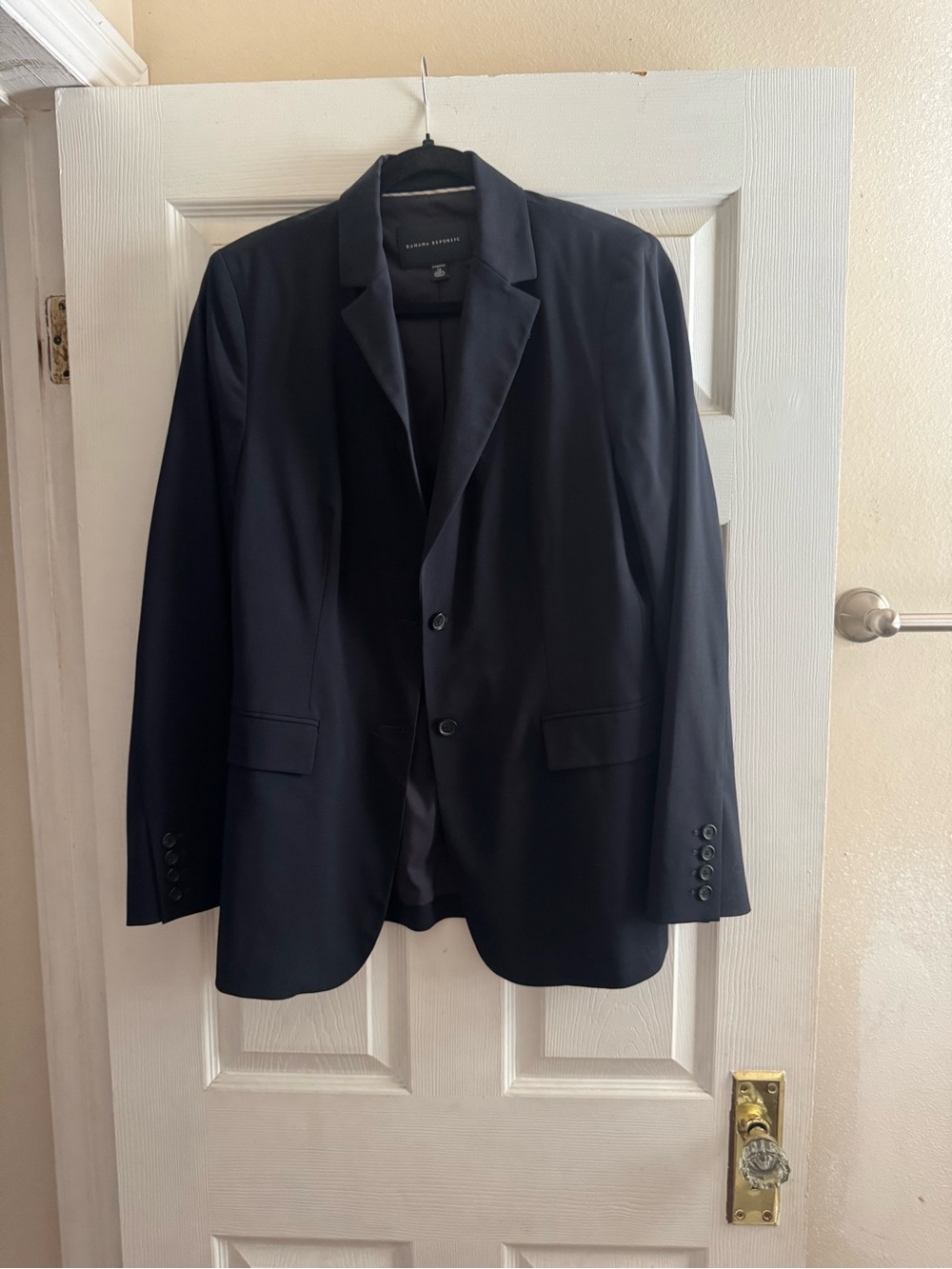 Banana Republic Men's Black Single-Breasted Blazer